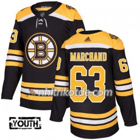 Boston Bruins Trikot Brad Marchand 63 Adidas 2017-2018 Schwarz Authentic - Kinder